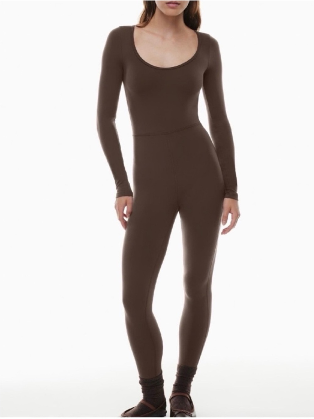 Aritzia Wilfred Maxe Jumpsuit  Brown $98